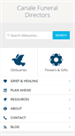 Mobile Screenshot of canalefuneraldirectors.com
